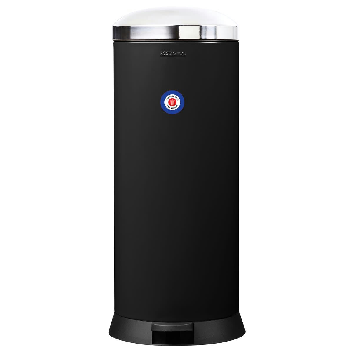 BOMBA - Poubelle 30L en Métal Noir