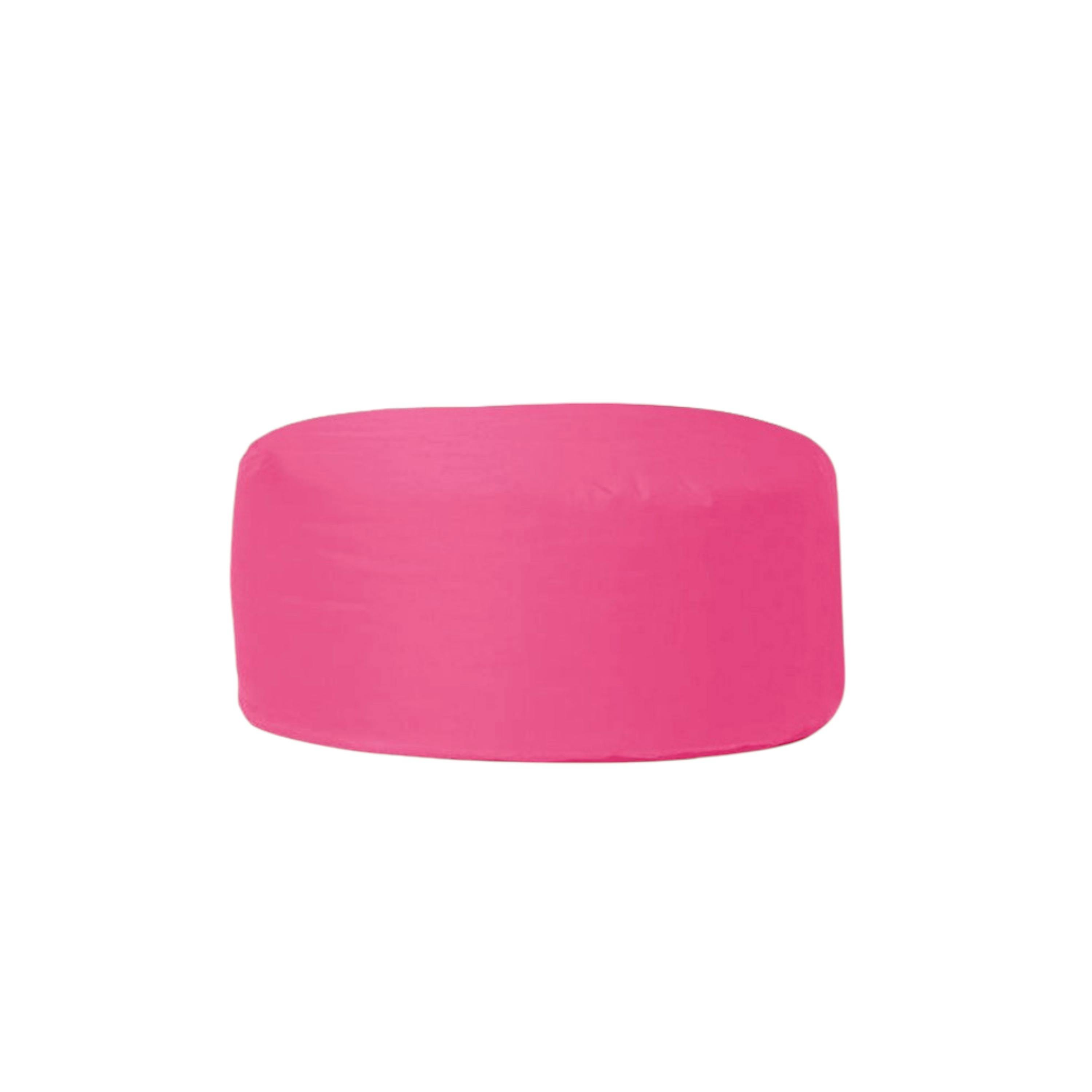 Pouf extérieur imperméable rose - forme ronde ARTA