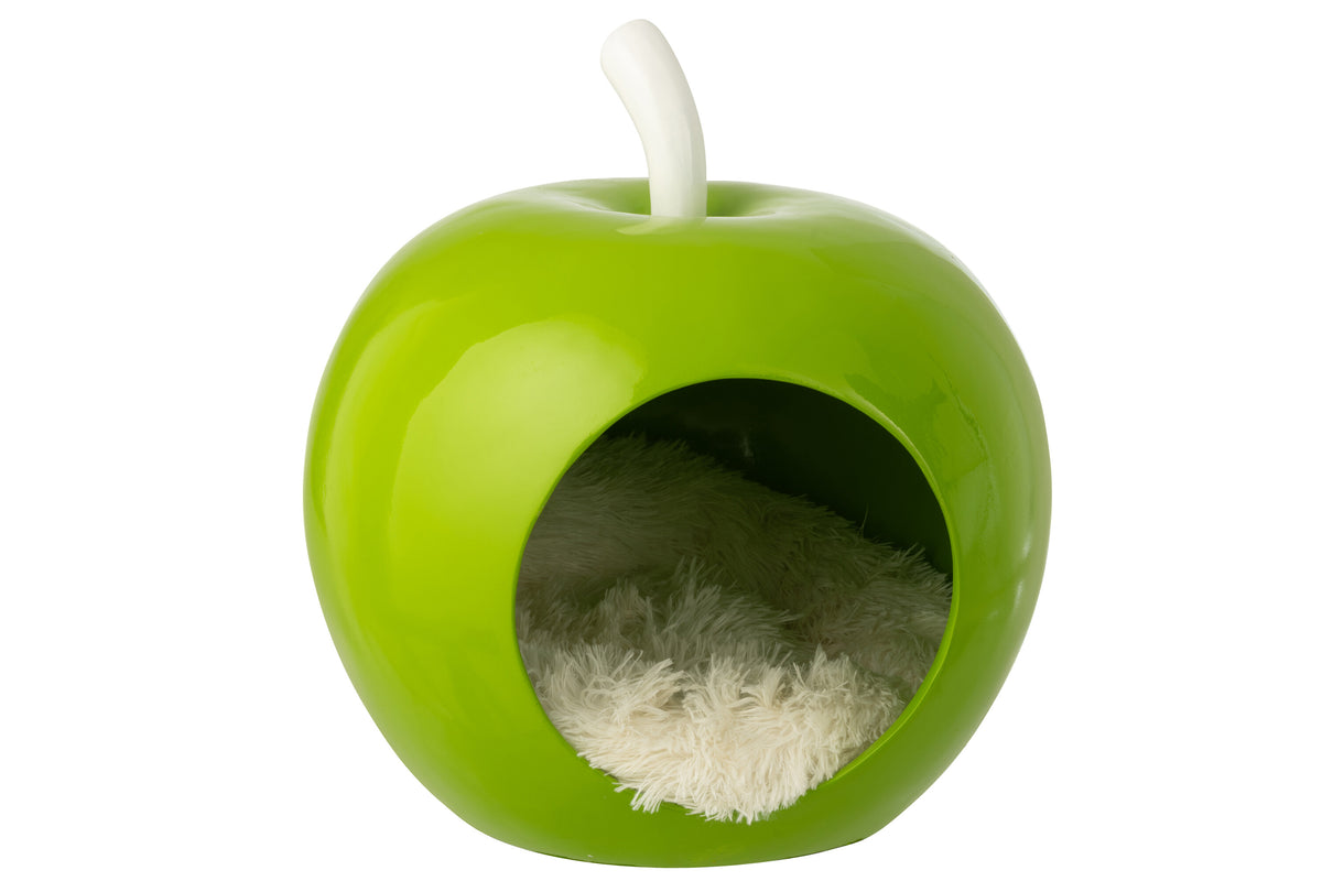 J-Line kattenmand Appel - polyresin - groen