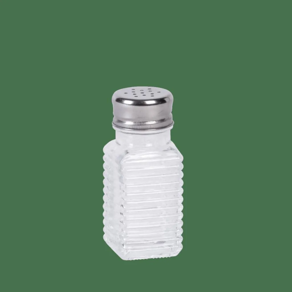 Bocaux^CASA BASIC Set Salière Et Poivrier Argent, Transparent