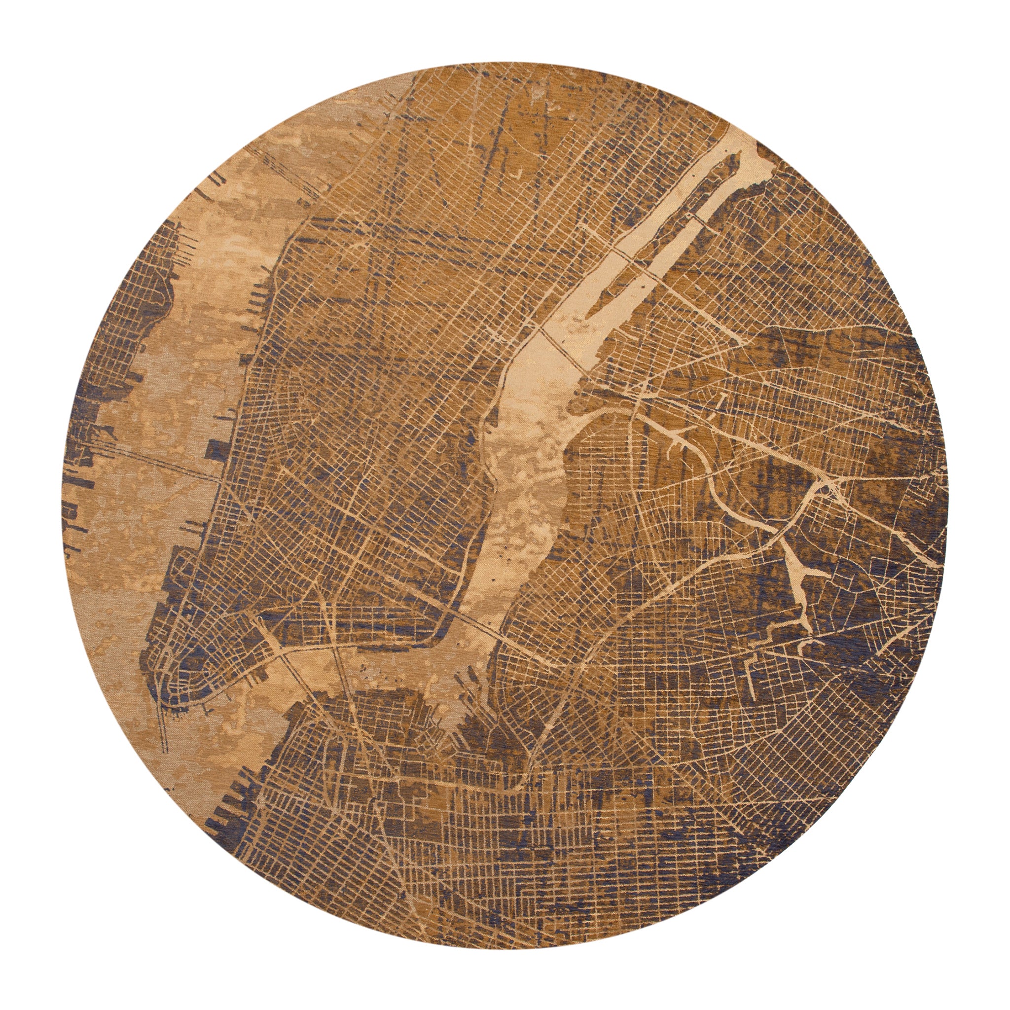 Louis de Poortere Cities Vloerkleed Ø 240 cm - Gatsby Gold