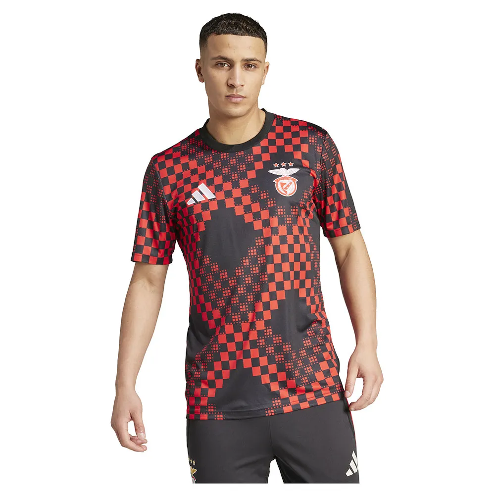 adidas Benfica 25/26 pre match short sleeve T-shirt