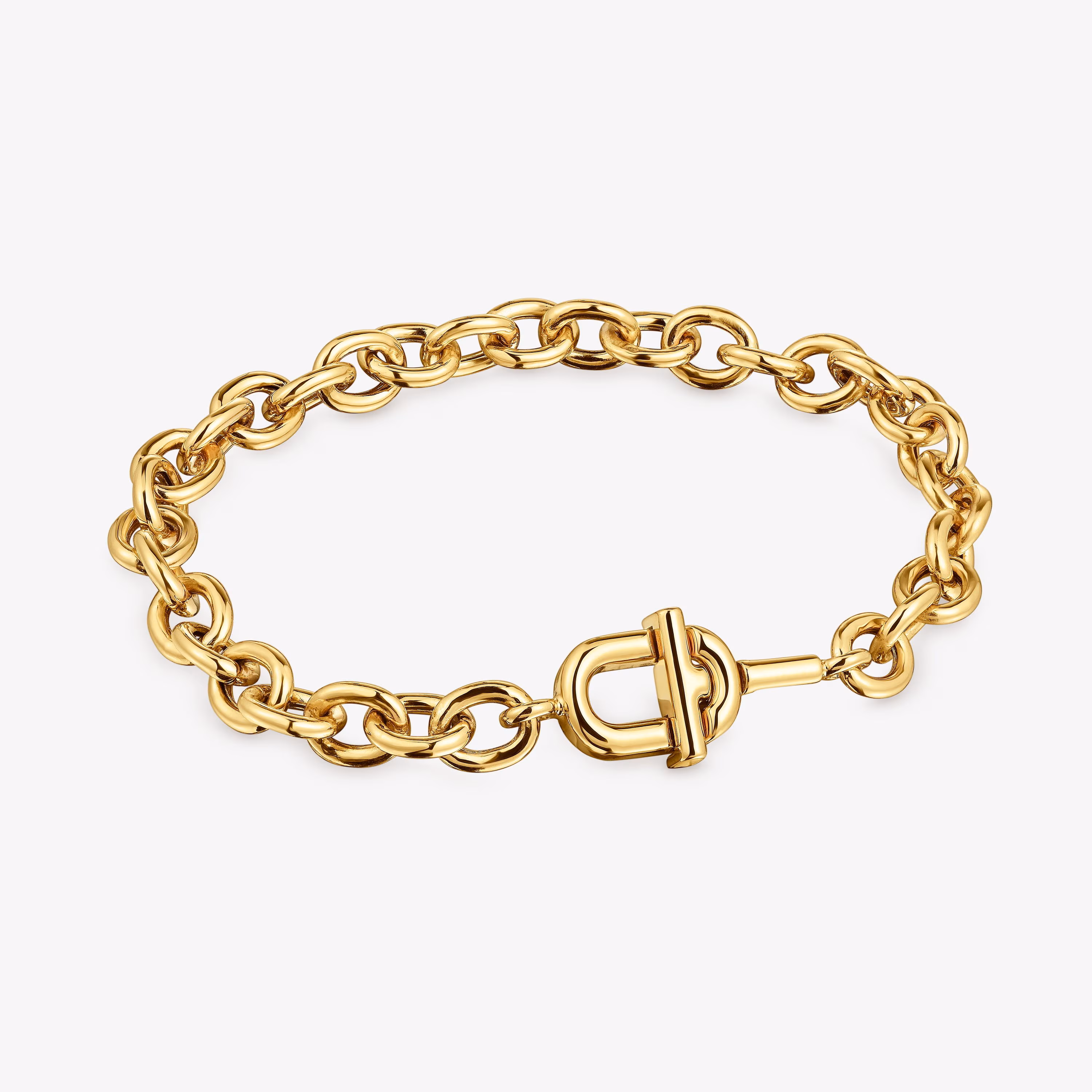 Pulsera cadena con baño de oro 18 kt sobre plata TOUS MANIFESTO