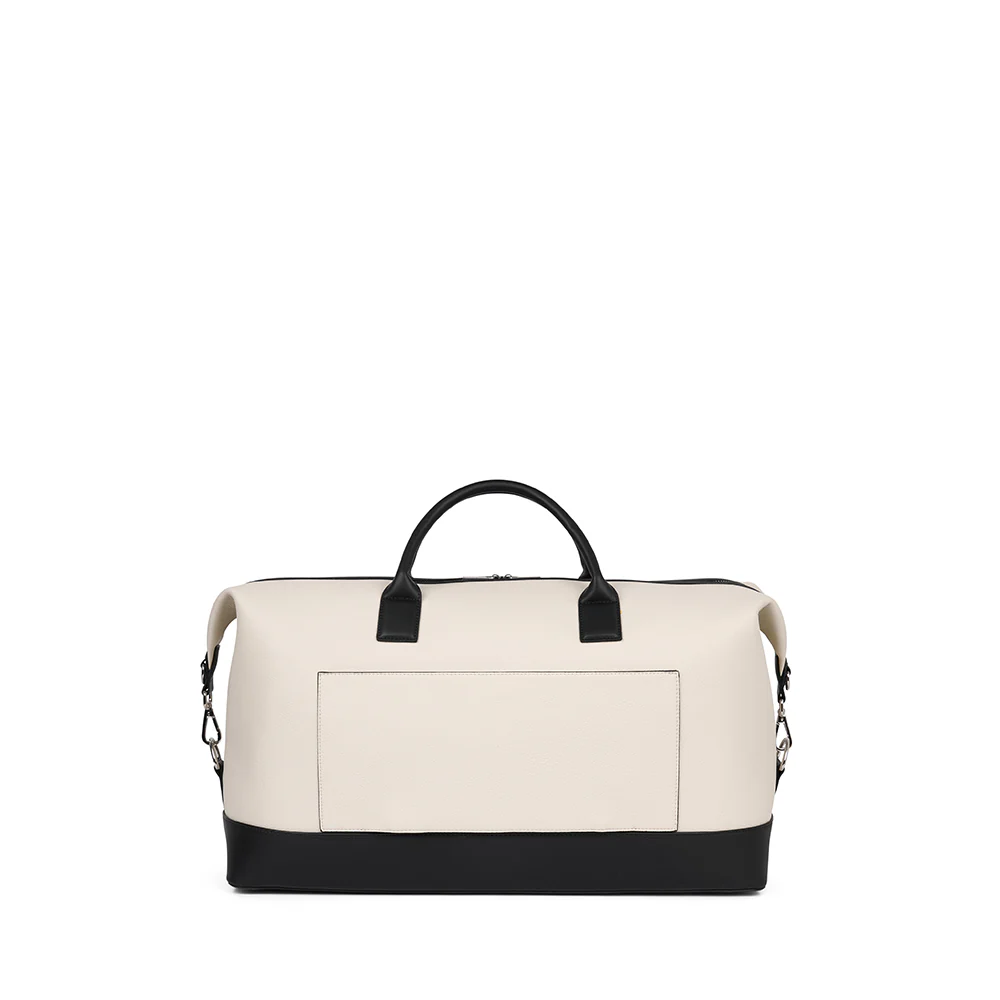 The June - Oyster Vegan Leather Travel Bag