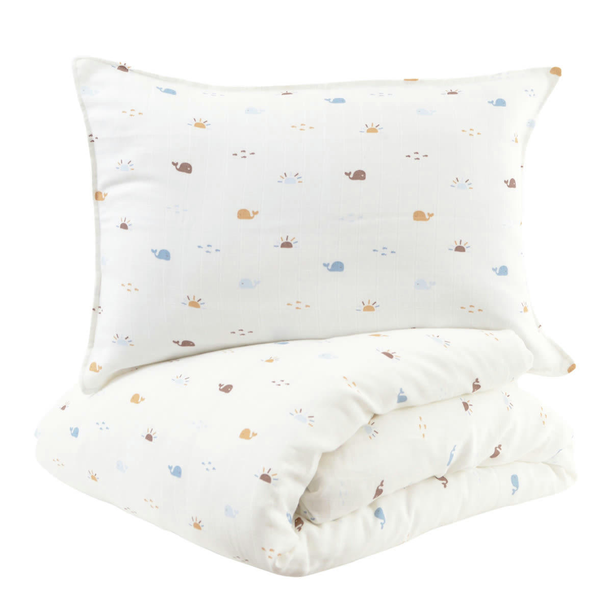 MALO - Parure de lit housse de couette + taie 100x140 cm - 40x60 cm