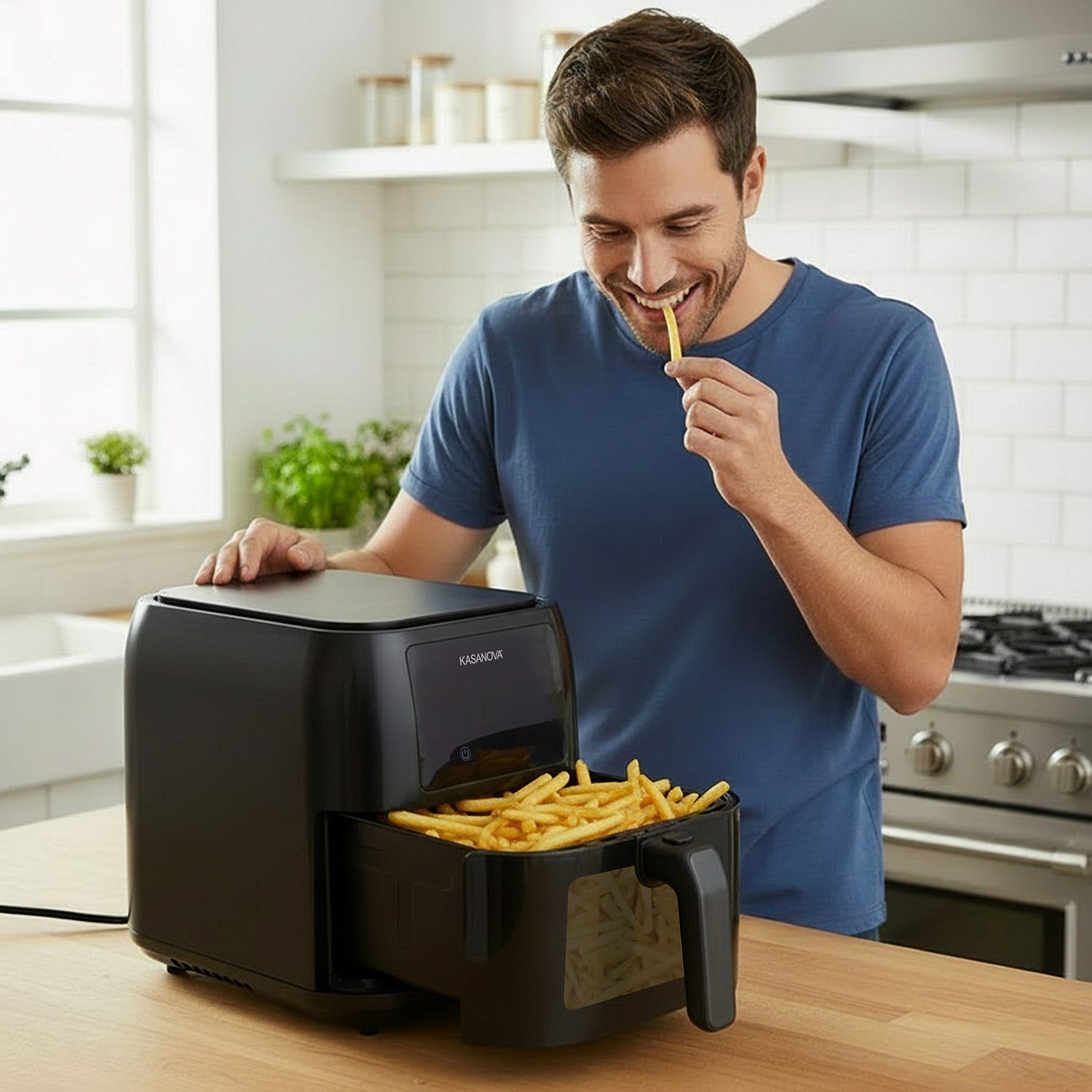 Friggitrice ad aria digitale 8 L 1700 W nera