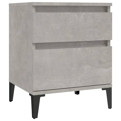 NNEVL Bedside Cabinet Concrete Grey 40x35x50 cm