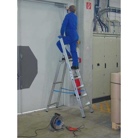Stufen-Stehleiter »STABILO«, 6 Sprossen, Aluminium