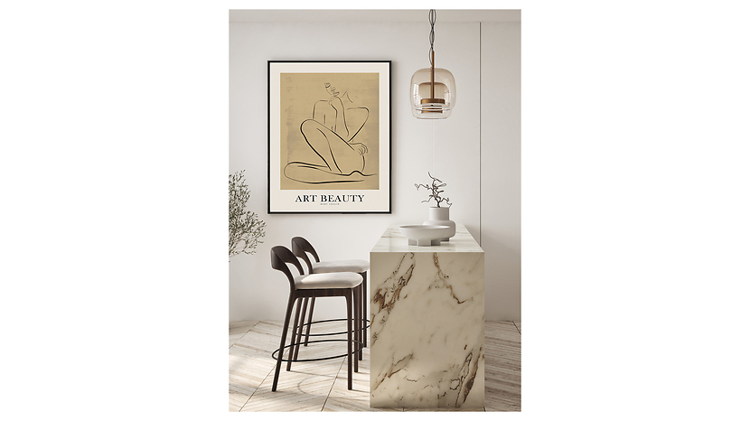 Obraz w ramie Art. Line Body Speech 53x73 cm