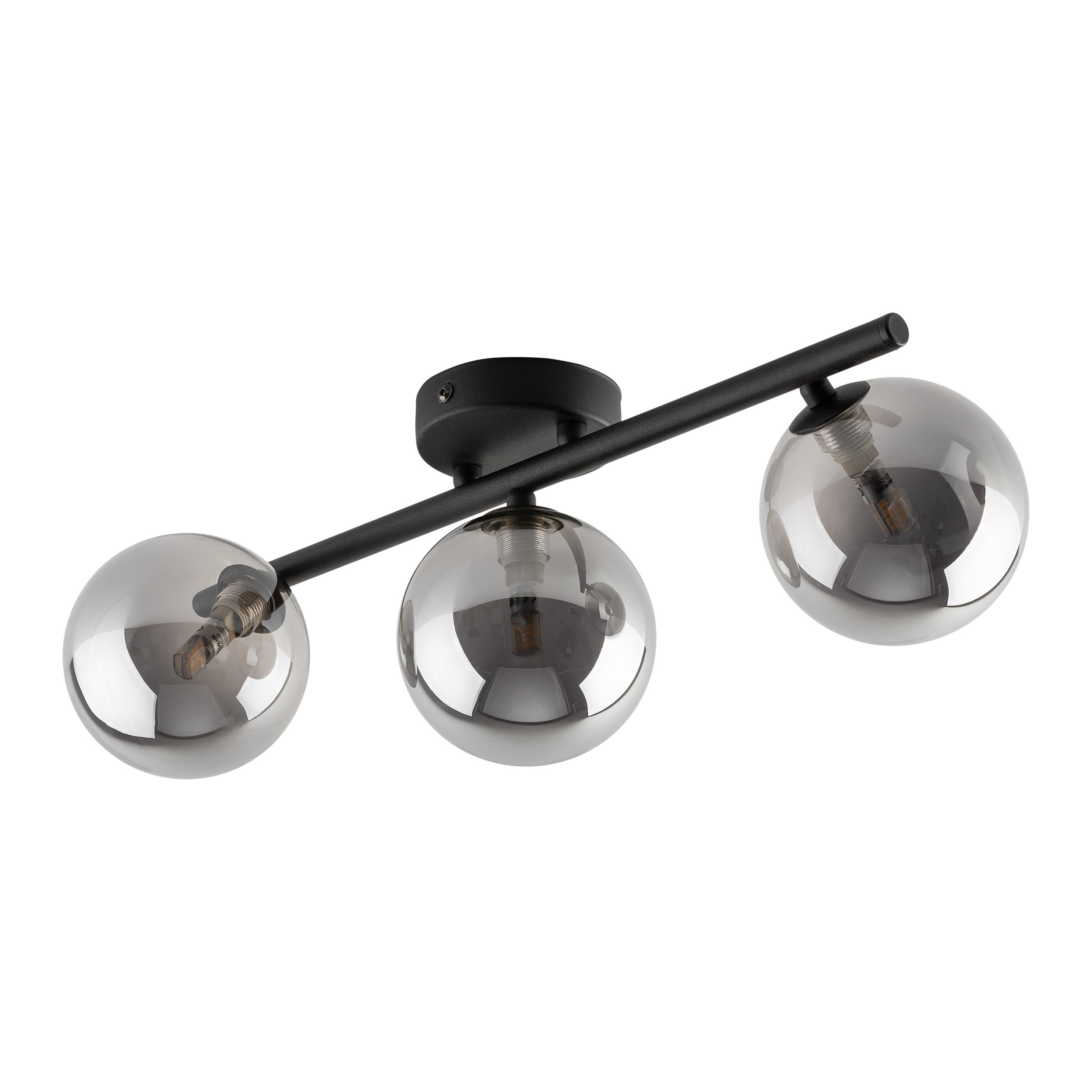 Tk Lighting Estera Czarna Lampa Sufitowa 3 Źródła Światła