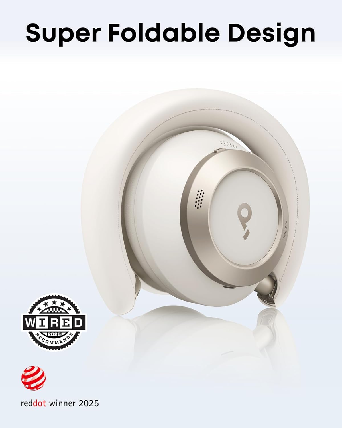 Soundcore Space One Pro, FlexiCurve Over-Ear Headphone, Adaptive Active Noise Cancelling Headphones Driven by 6 Mics, 60H Lossless Audio, Ultra-Fast Charging, Hi-Res Wireless, Comfortable Fit