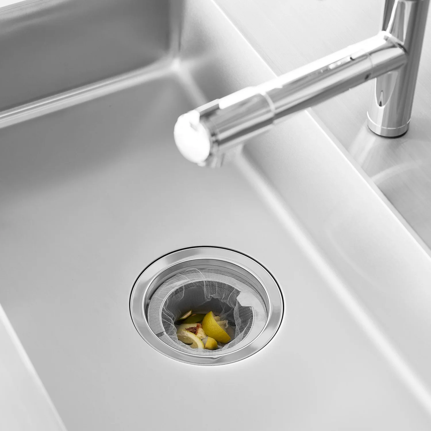 ネットの水切りができるキッチン排水口ネットホルダー タワー