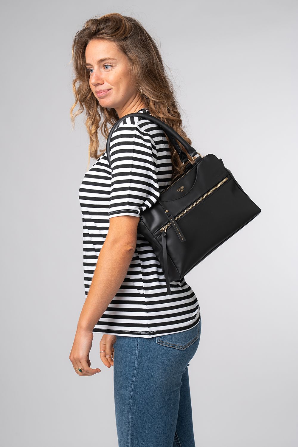 Cultured London Brianna' Leather Handbag