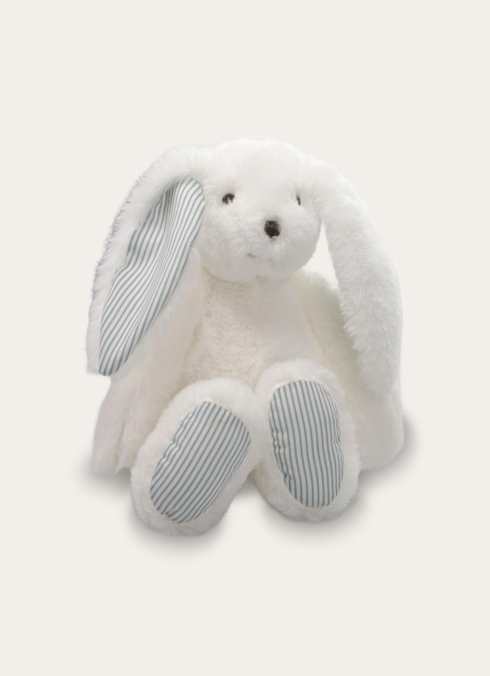 PELUCHE LAPIN BLANC/BLEU