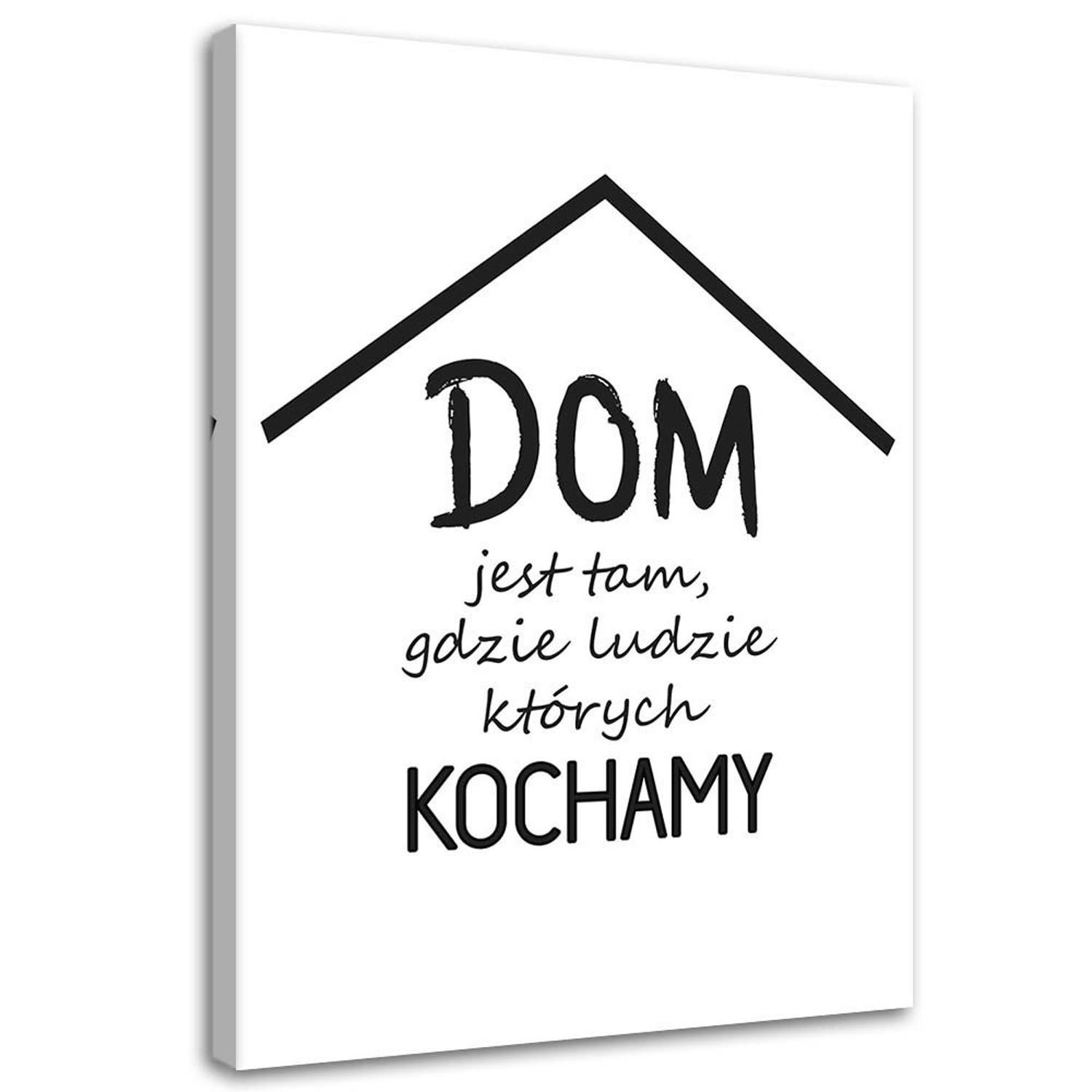 Feeby Obraz na płótnie Dom z napisami 40x60