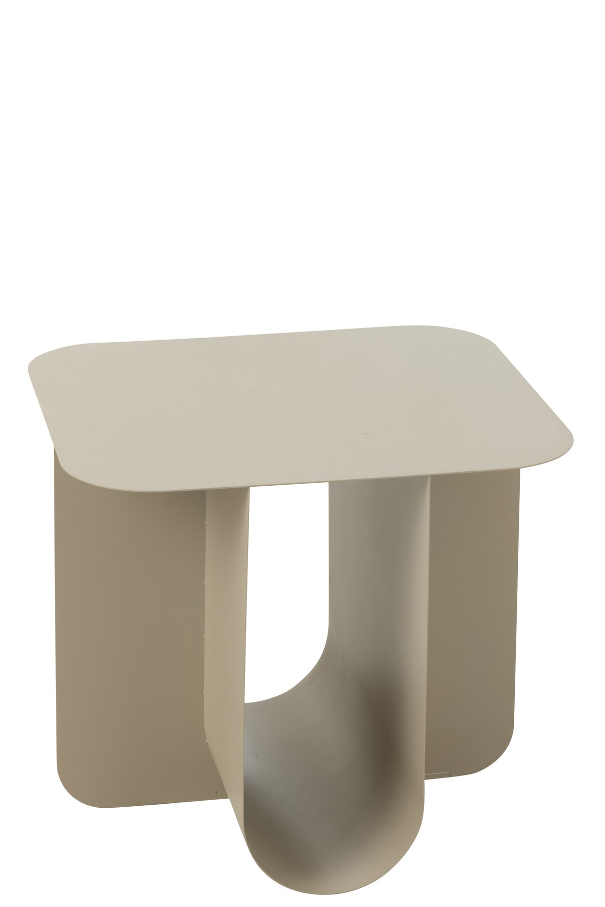 J-Line bijzettafel Vierkant - metaal - beige