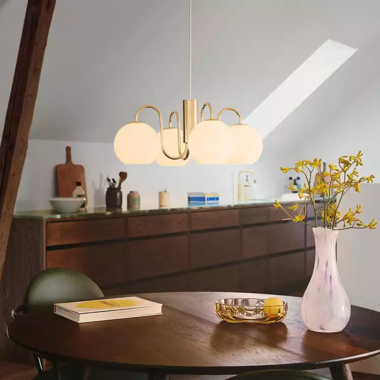 Nordlux Franca 4 Spot Pendant Light - Brass
