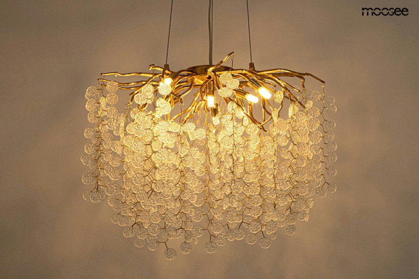 MOOSEE lampa wisząca RIVIERA 80 złota /clear