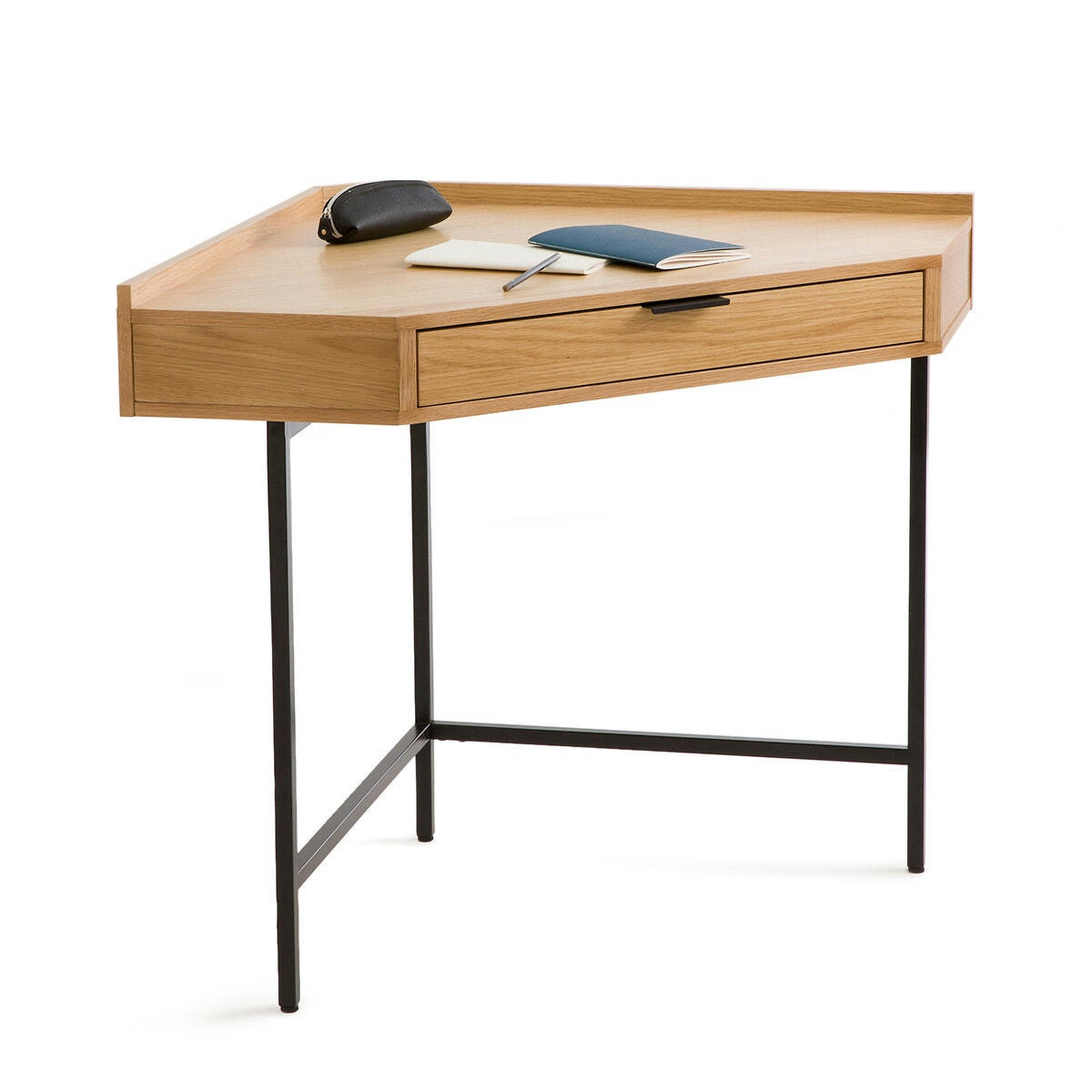 Bureau console d'angle 1 tiroir, Volga