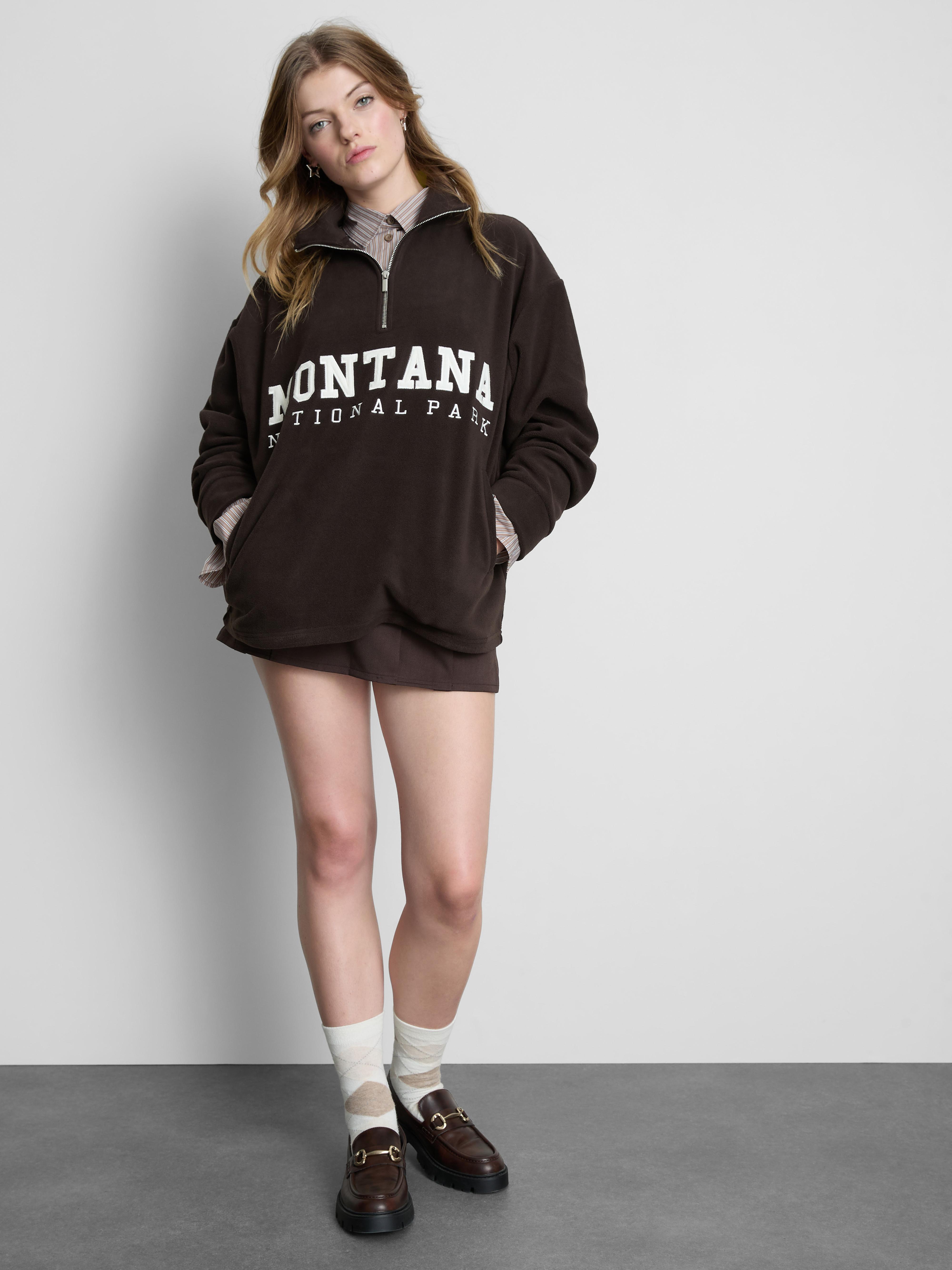 Printed Half Zip Fleece