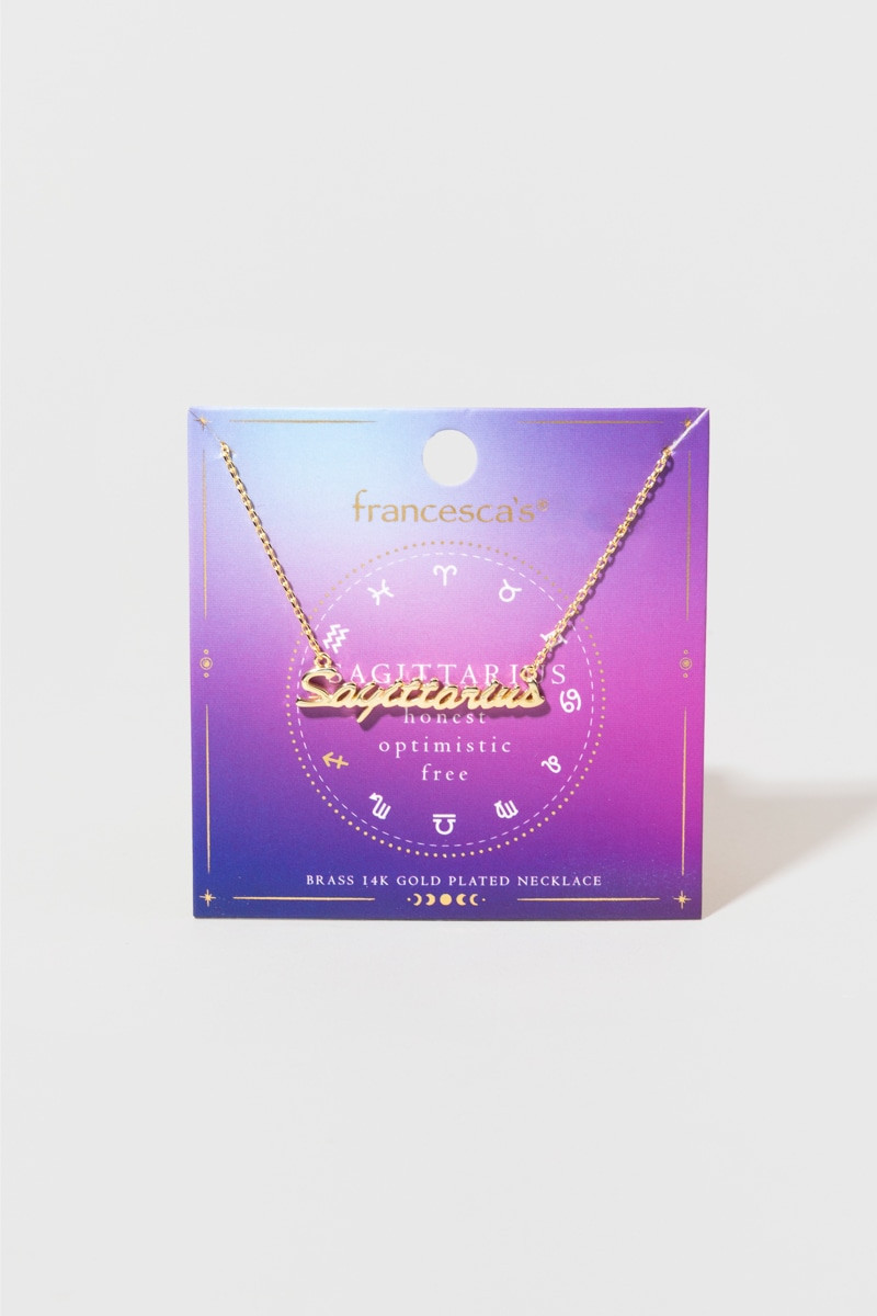 Zodiac Script Pendant