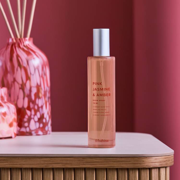 Habitat 100ml Room Spray - Pink Jasmine & Amber