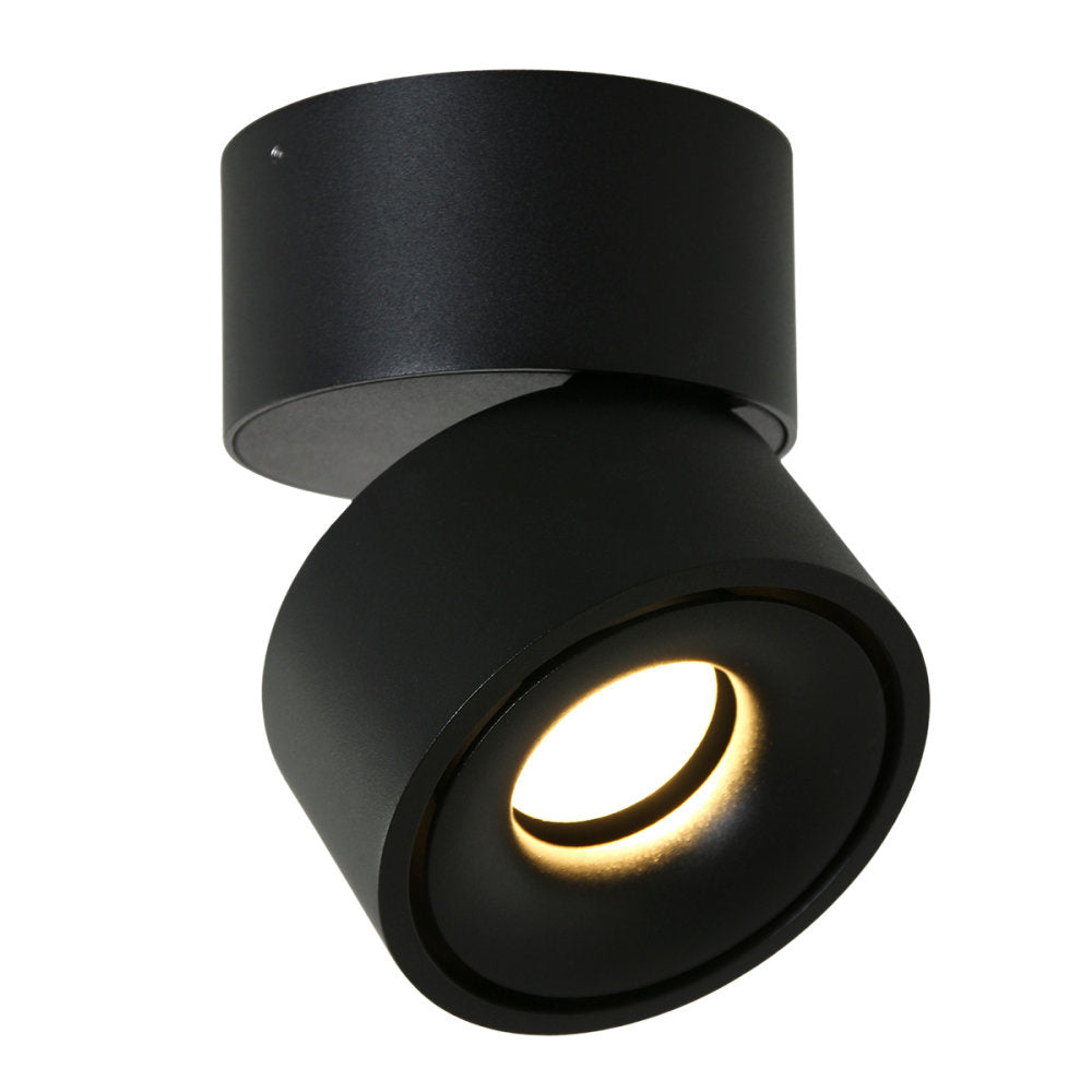 Mexlite spot fez - 1 lichts - 8x 8 cm - zwart