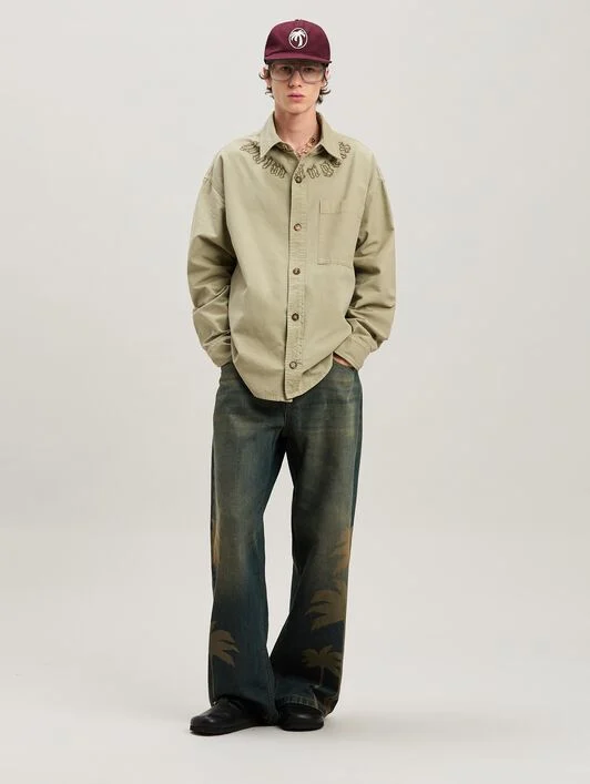 CAMEL FLAME LOGO OVERSHIRT