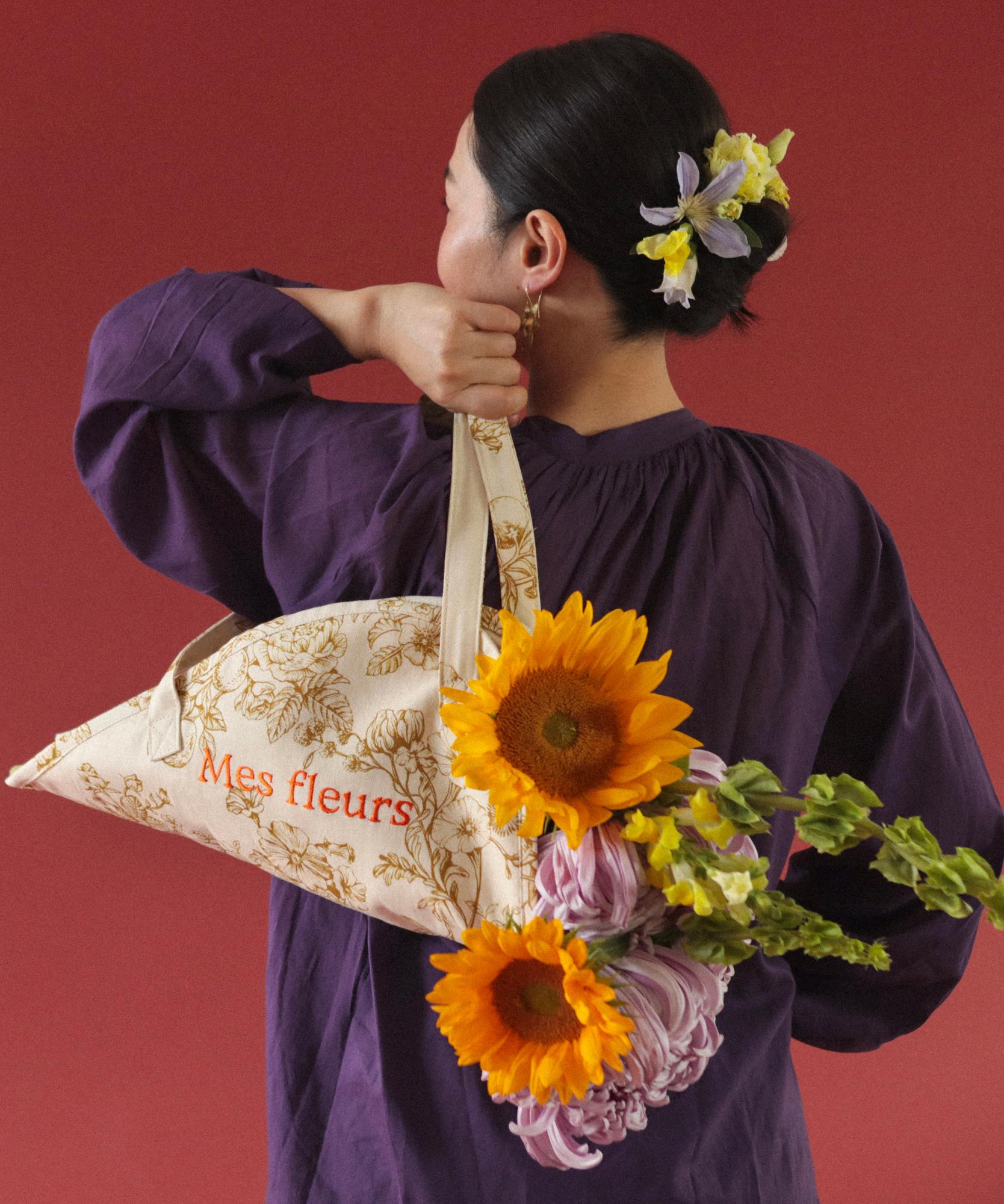 Sac Bouquet de Fleurs - 100% coton