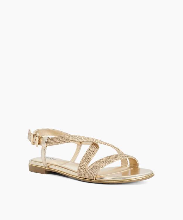 Lope Gold - Metallic Flat Sandals