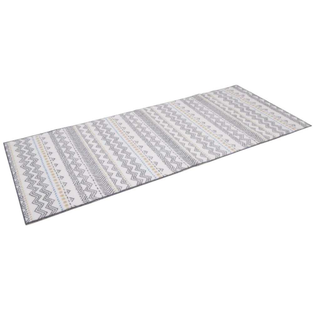 Tapis de cuisine imprimé ethnique vert 120x50cm