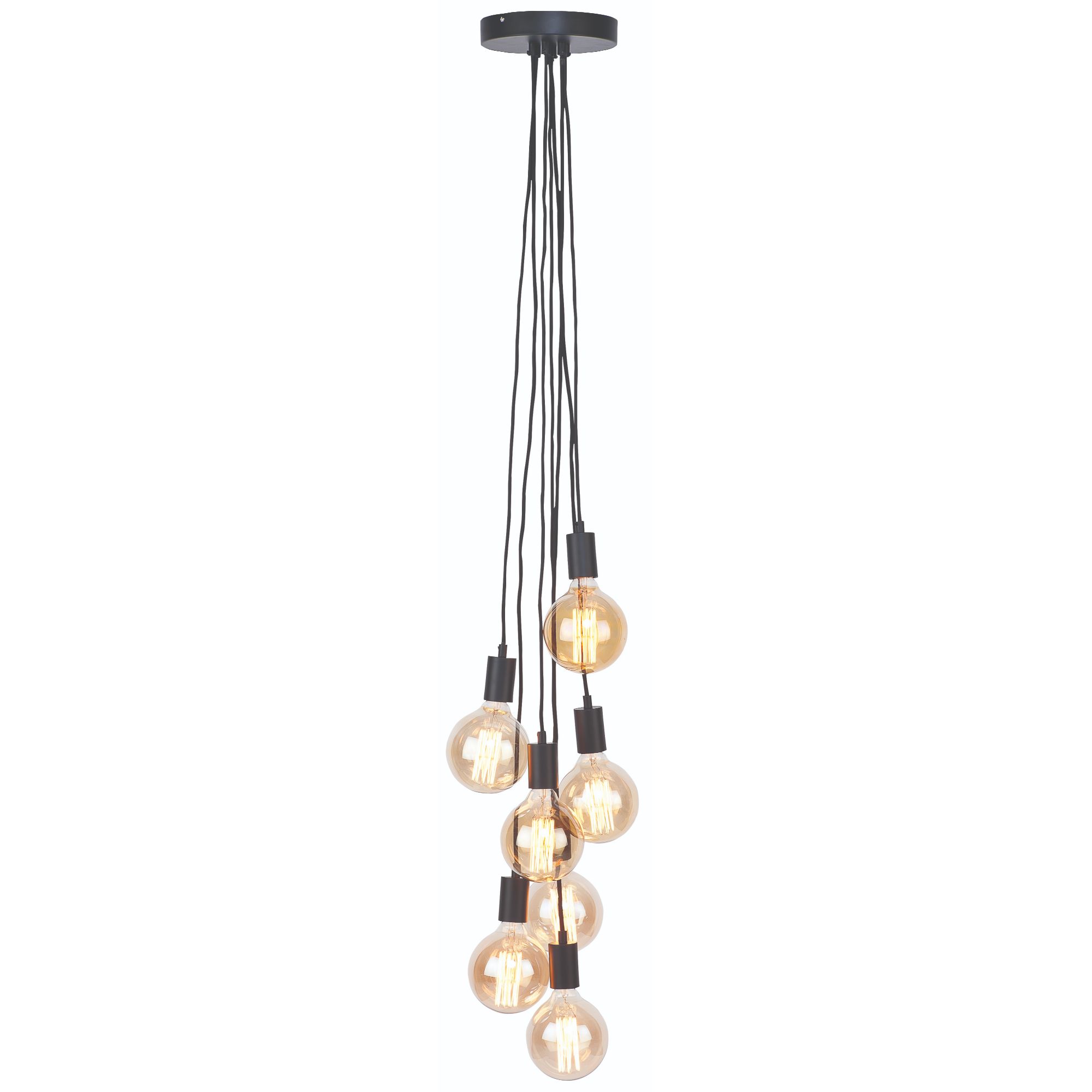 it's about RoMi hanglamp Oslo - zwart - 35x35x150cm