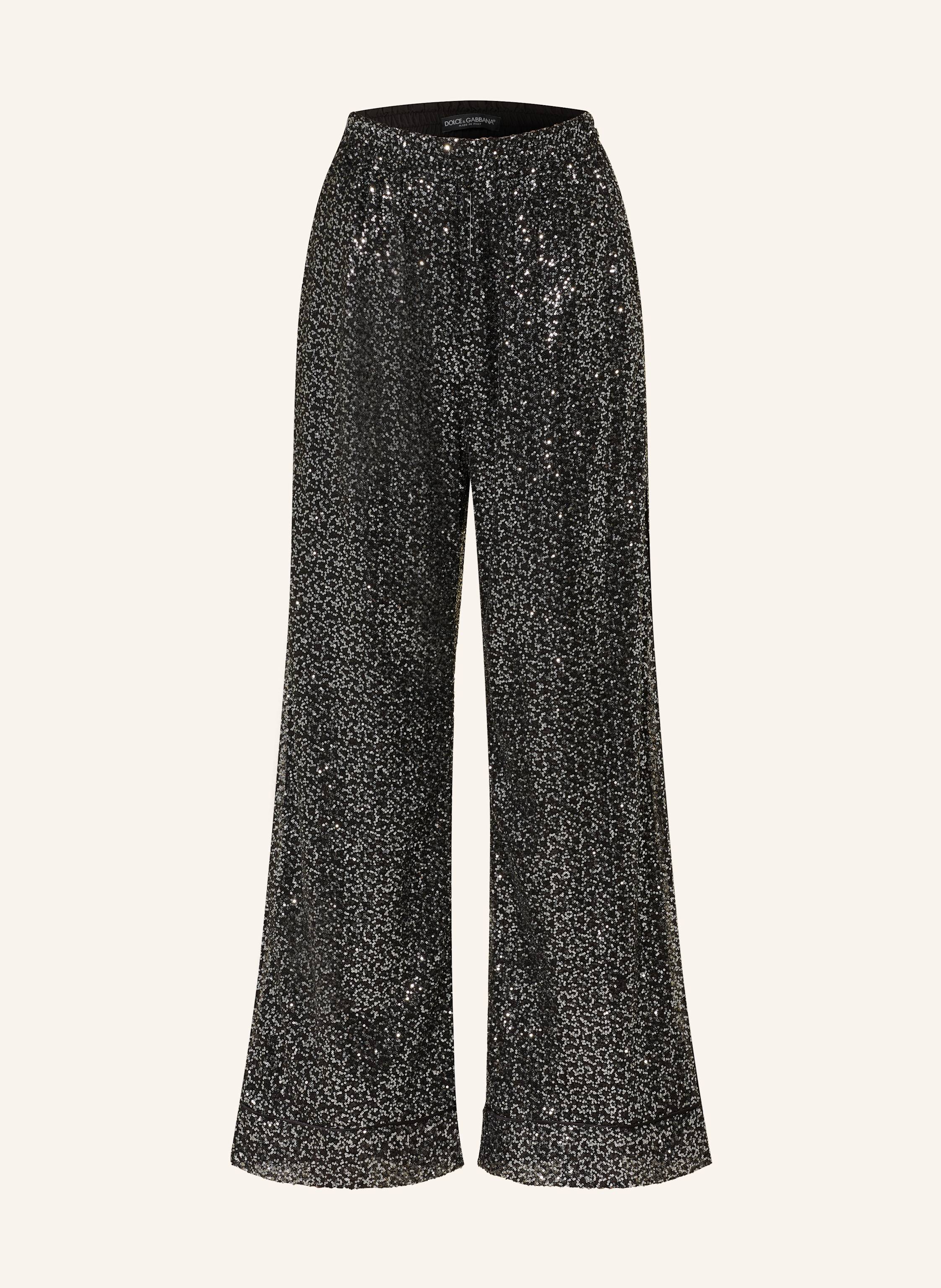 DOLCE & GABBANA Marlenehose mit Pailletten