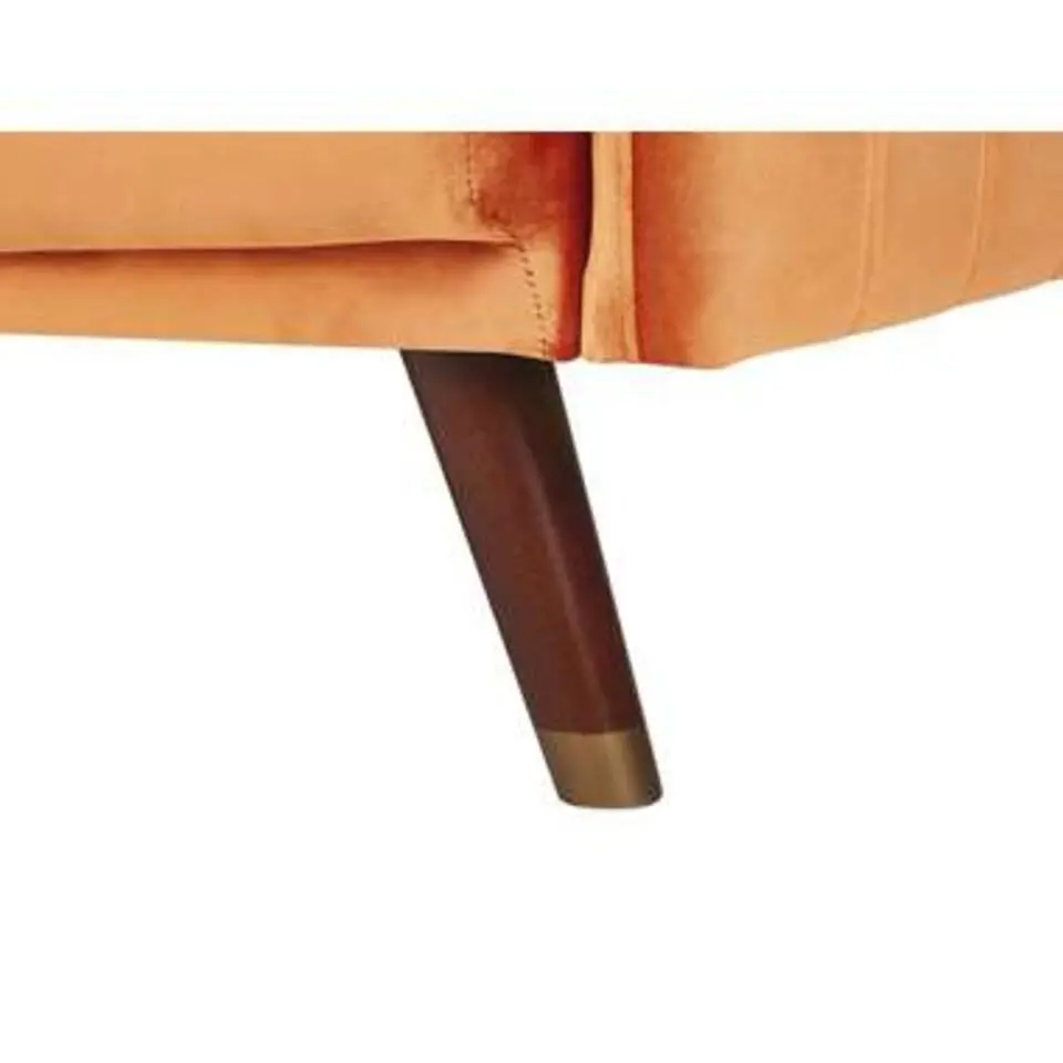 SENJA - Slaapbank 3-zits - Oranje - Fluweel