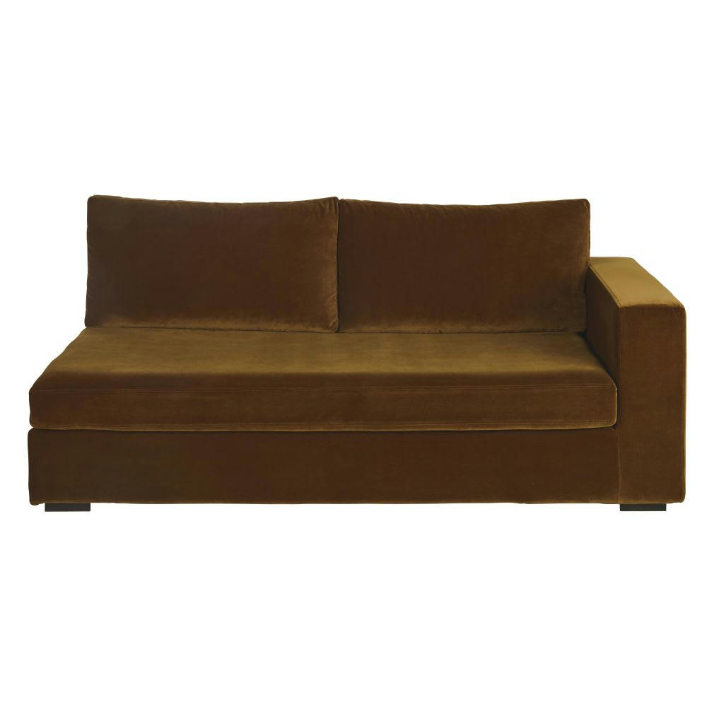 Jekill - Accoudoir droit pour canapé modulable 2 places coloris bronze