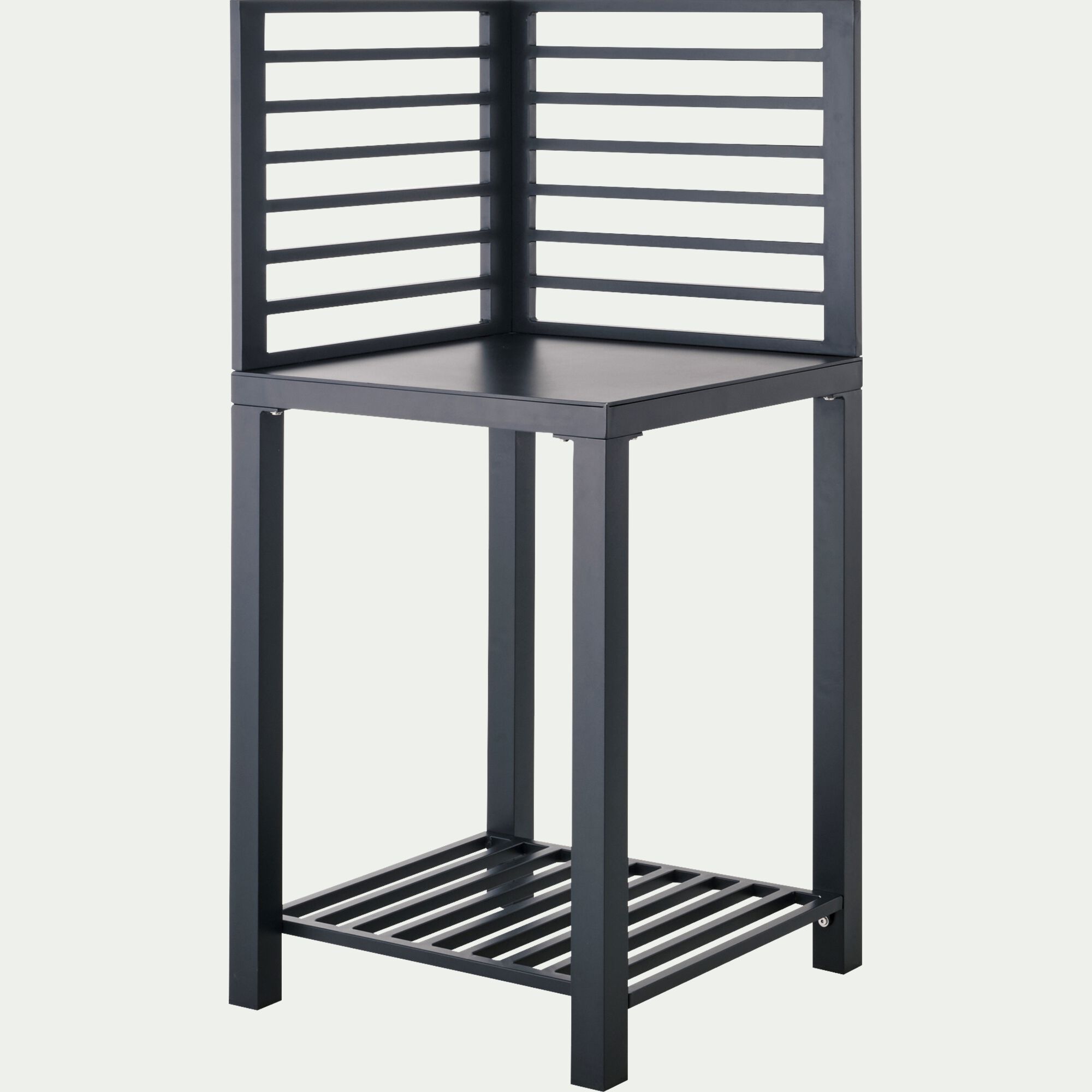 ZANNOUCH - Meuble d'angle de cuisine extérieure en métal - noir
