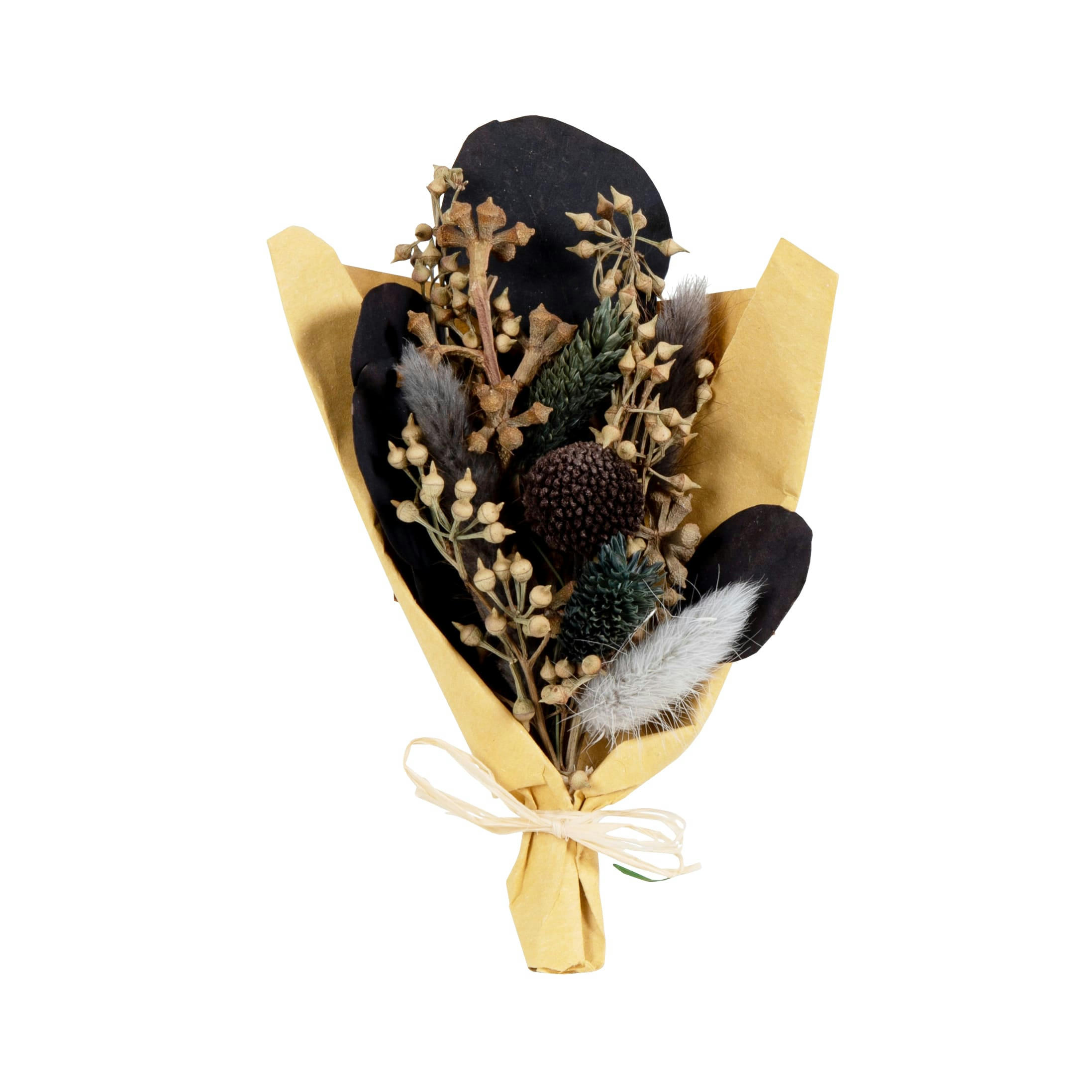 JADE - Bouquet de fleurs séchées bleues et grises