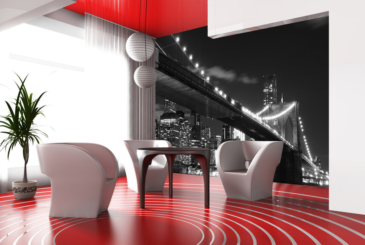 Sanders & Sanders fotobehang New york zwart - 360 x 254 cm - 600385