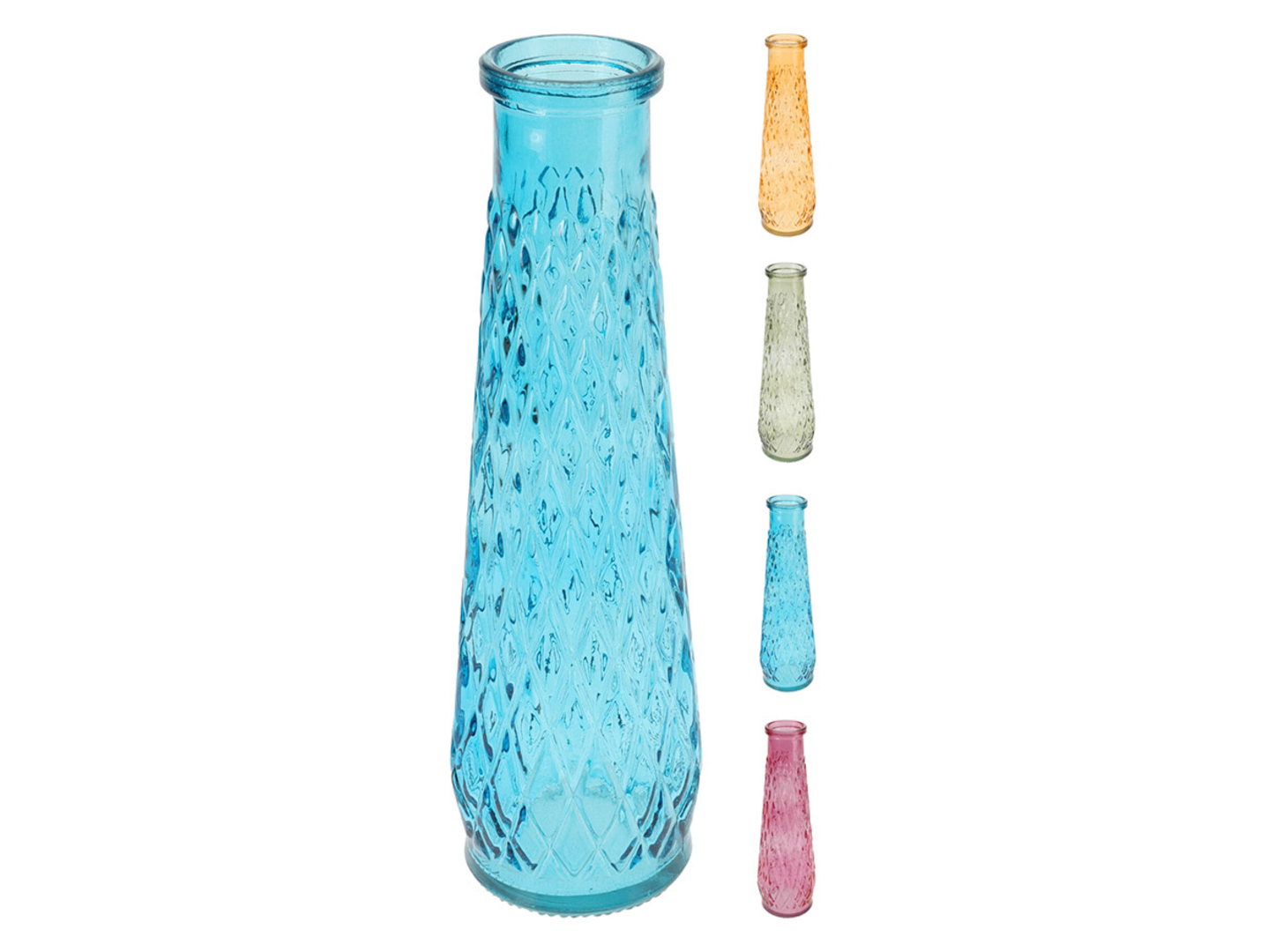 Wazon szklany 22 cm mix kolorów