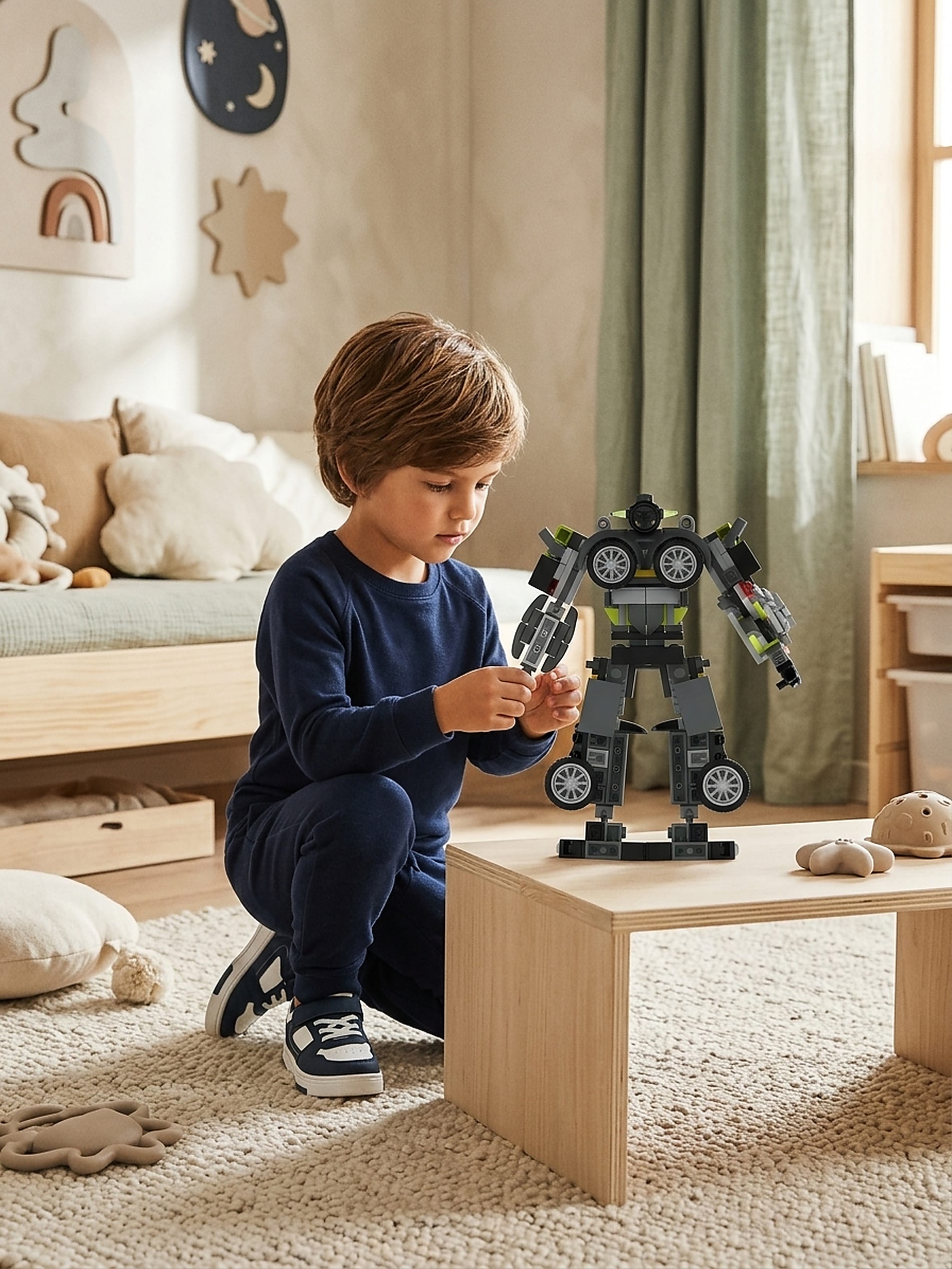 Zestaw klocków robot transformujący