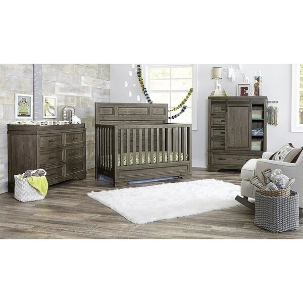 Taylor & Olive Foundry Brushed Pewter 5-drawer Chifforobe