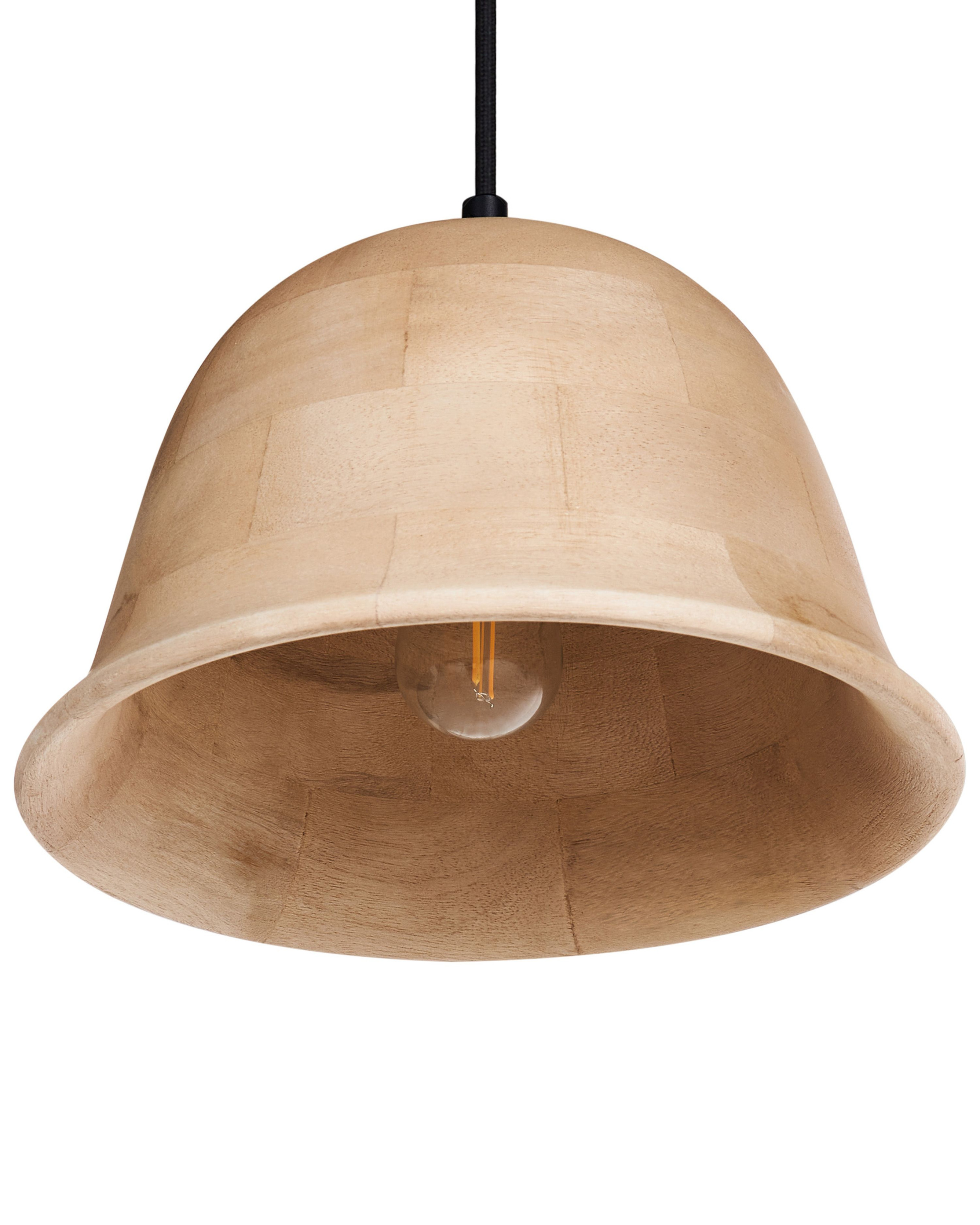 Lampa wisząca GOIKA Drewno mango Jasnobrązowy