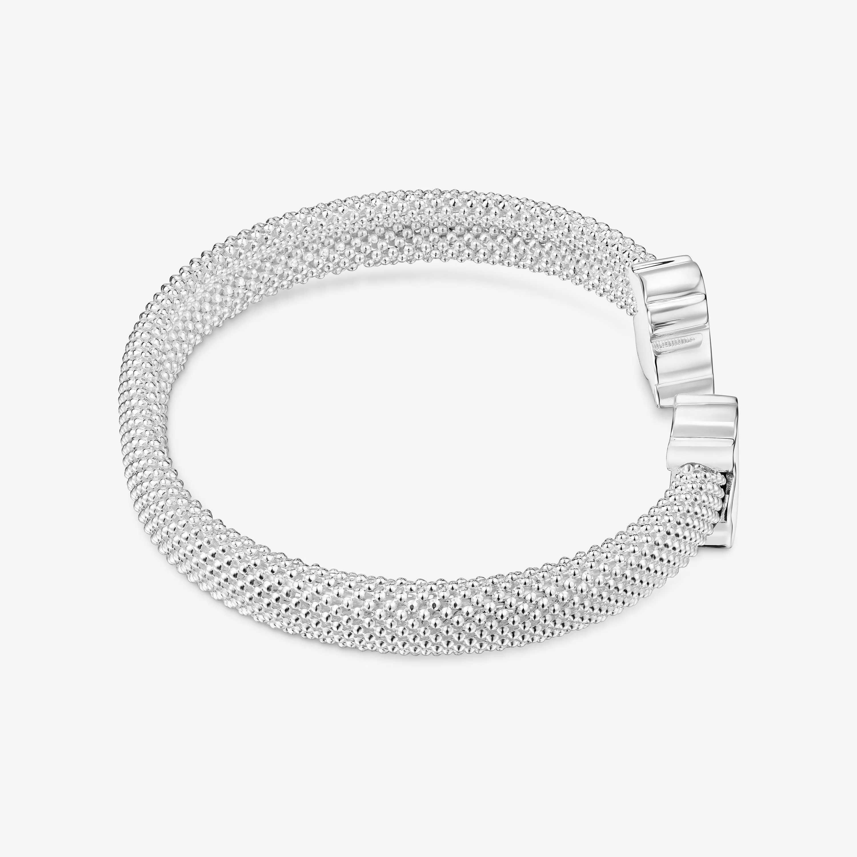 Pulsera esclava de plata motivos oso 12 mm Icon Mesh
