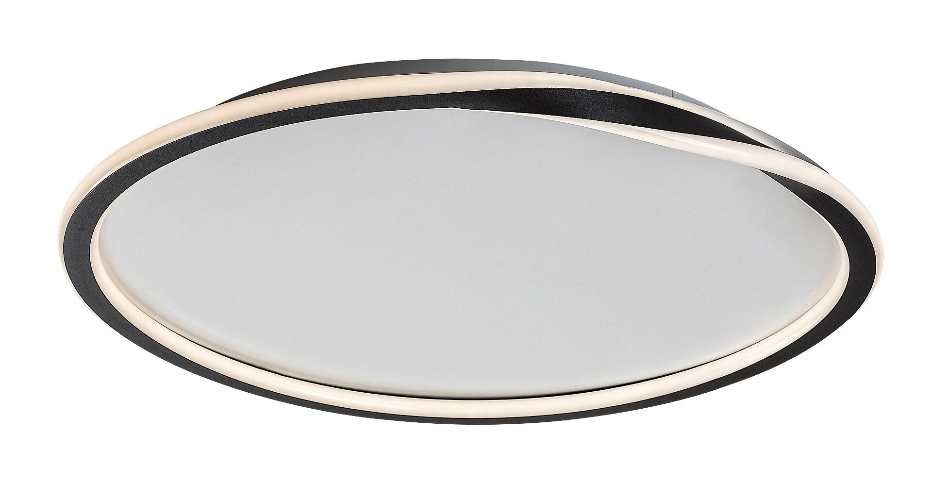 Plafon MATHIOLAokrągły biało-czarny LED 1x40W 56cm 2200lm IP20 Rabalux