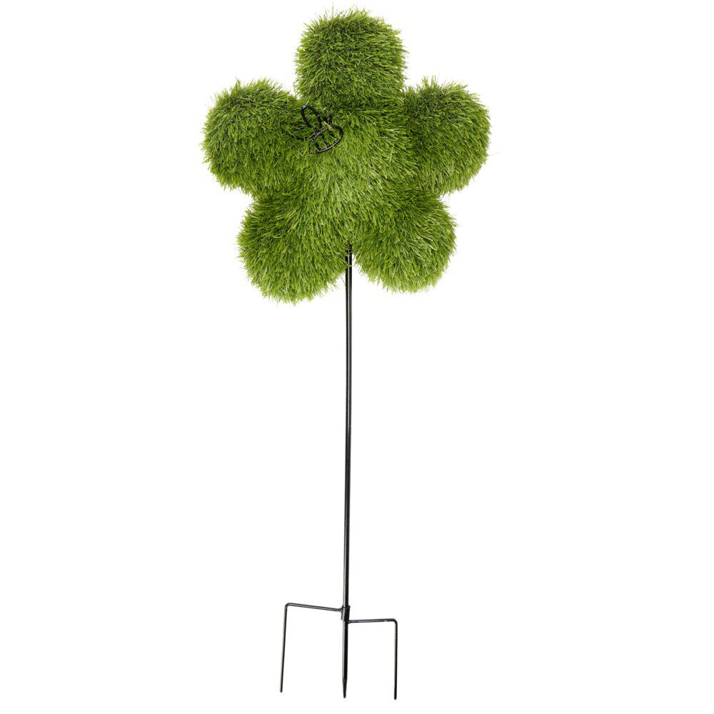 Fleur à planter en faux gazon vert 35x10xH65cm
