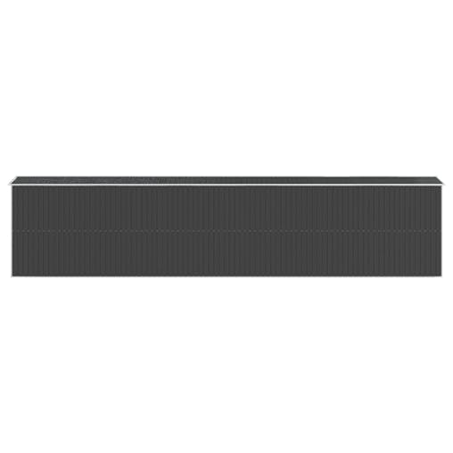 NNEVL Garden Shed Anthracite 192x938x223 cm Galvanised Steel