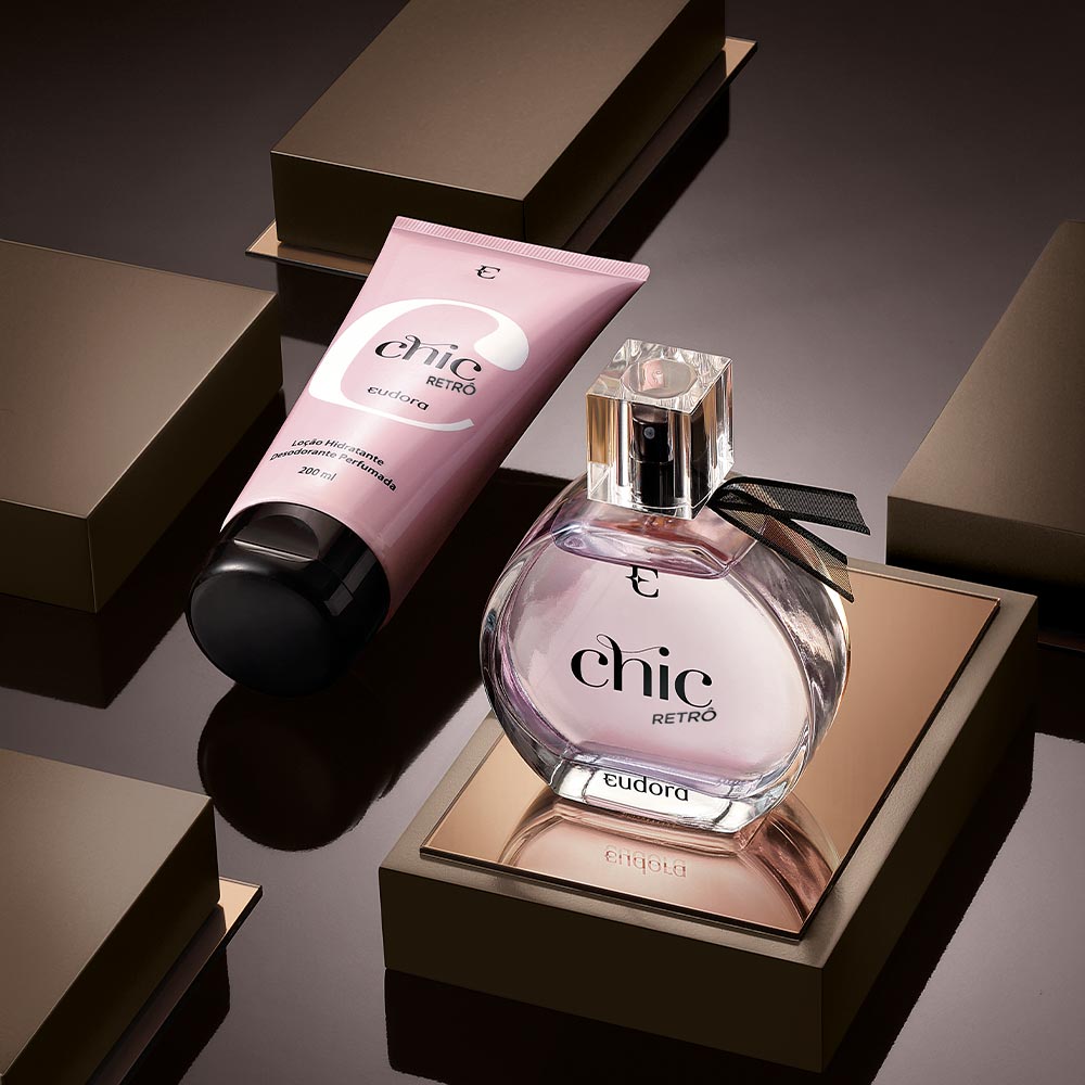 Combo Chic Retrô: Desodorante Colônia 95ml   Loção Hidratante Desodorante Corporal 200ml