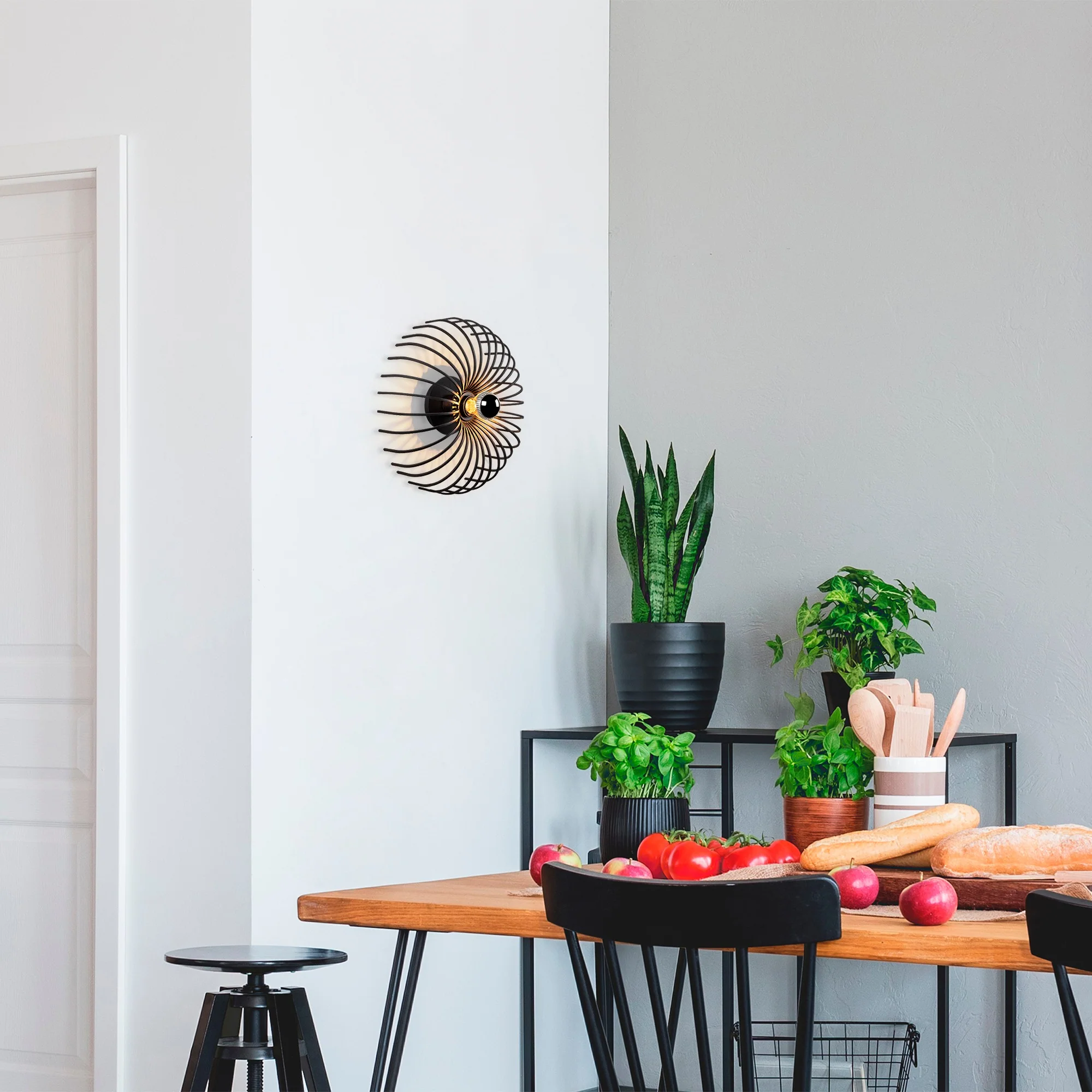 Wandlamp zwart Devie