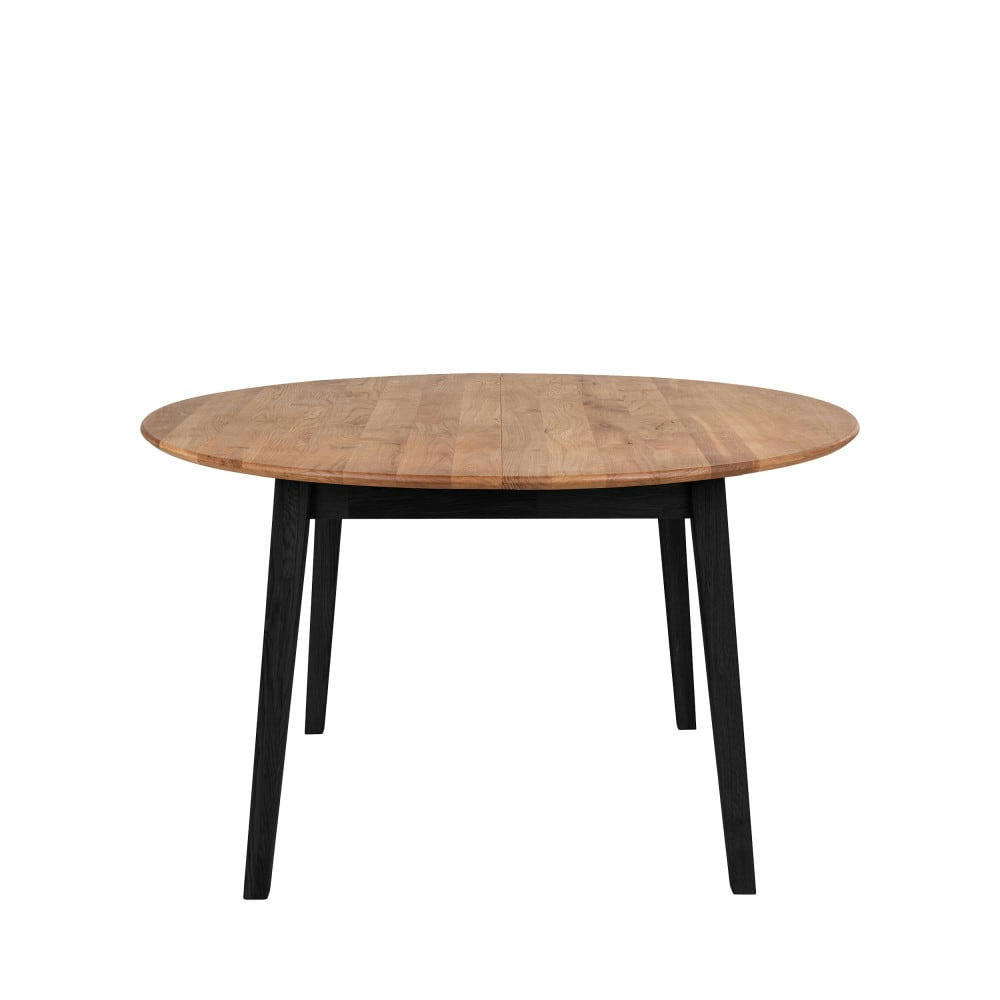 MARSEILLE - Table à manger ronde en bois D140cm bois clair / noir