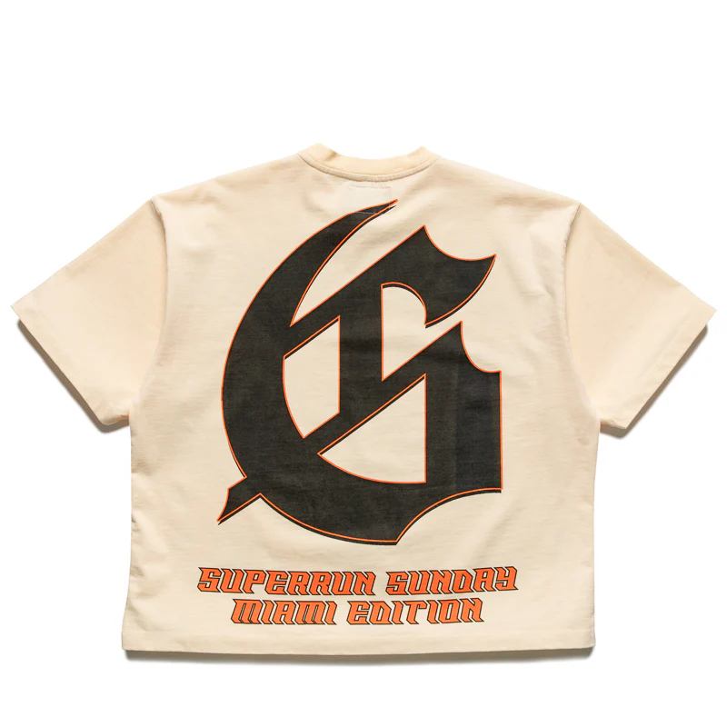 Godspeed New York Concept Art Miami Superrun Tee - Bone